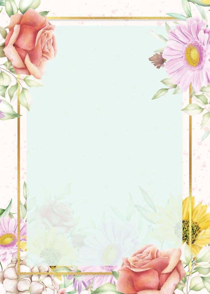 7 Elegant Rustic Flowers Birthday Invitation Templates