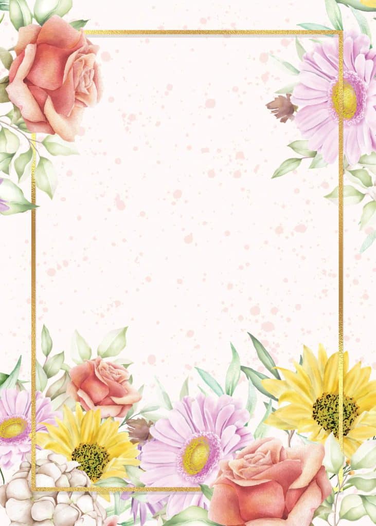 7 Vintage Rustic Flower Birthday Invitation Templates