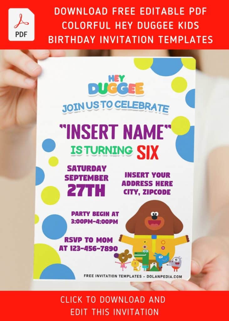 free-editable-pdf-cheerful-hey-duggee-birthday-invitation-templates
