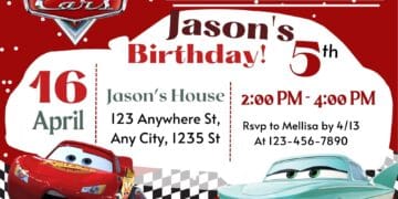 8+ Cars Birthday Invitation Templates Title
