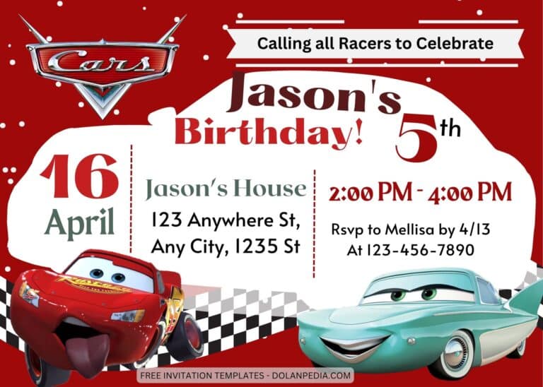 8+ Cars Birthday Invitation Templates Title
