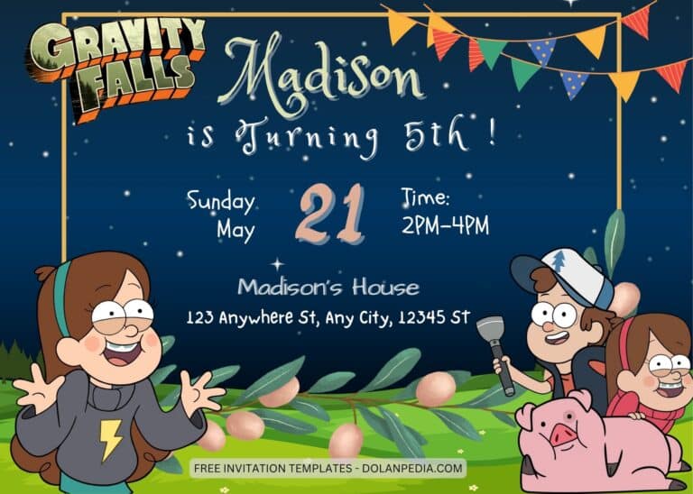 10+ Gravity Falls Birthday Invitation Templates Title