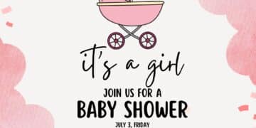 9+ Girl Baby Shower Invitation Templates