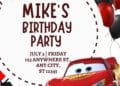 FREE Disney Cars Birthday Invitation Templates