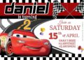 ( FREE ) Racing With Cars Birthday Invitation Templates