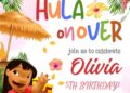( FREE Editable Canva ) Lilo &amp; Stitch Birthday Invitation Templates