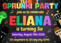 ( FREE Editable Canva ) Sprunki Party Birthday Invitation Templates