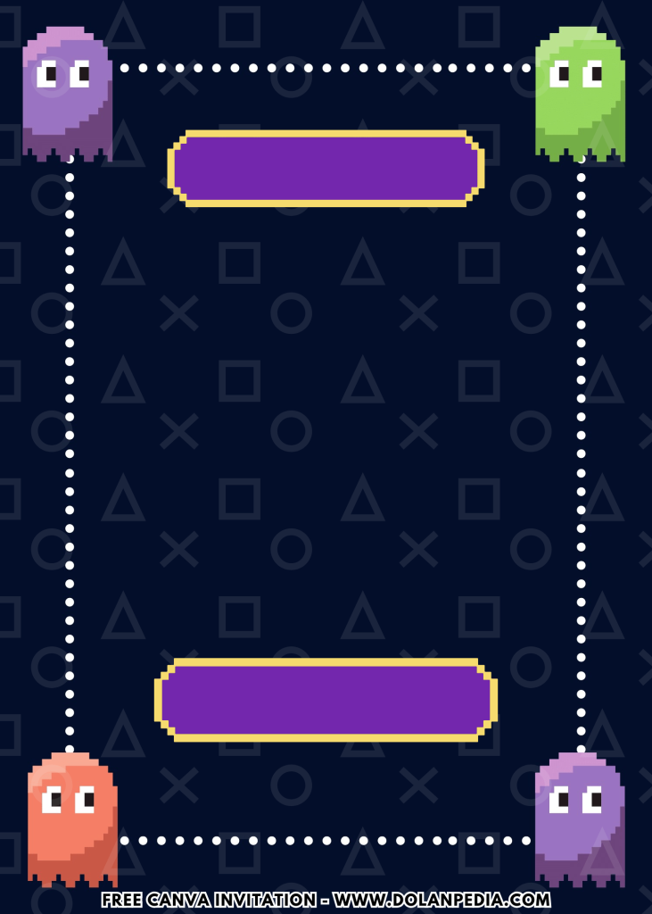 Free and Editable Lovely Cute Neon Gamer Party Invitation Templates Made in Canva. Customize Online for free