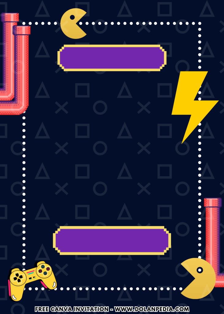 Free and Editable Super Cool Neon Gamer Party Invitation Templates Made in Canva. Customize Online for free