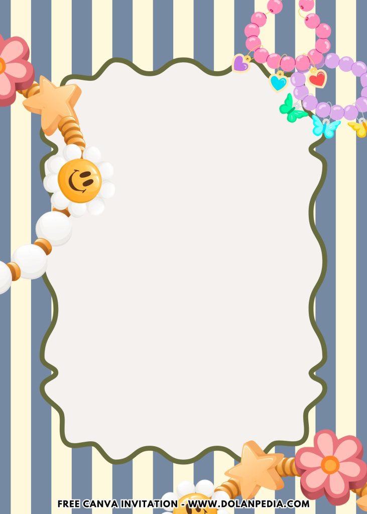 Free and Editable Charm Bar BFF Girl Party Invitation Templates Made in Canva. Customize Online for free