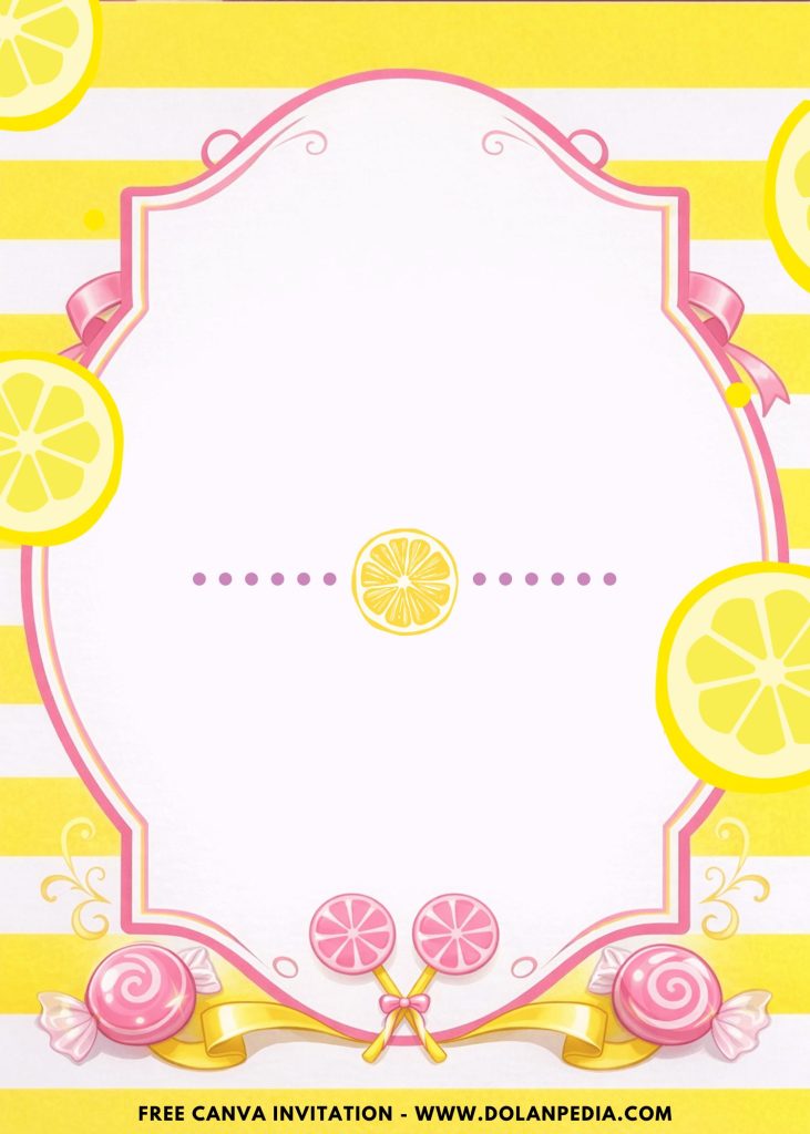 Free and Editable Lovely Lemonade Party Invitation Templates Made in Canva. Customize Online for free