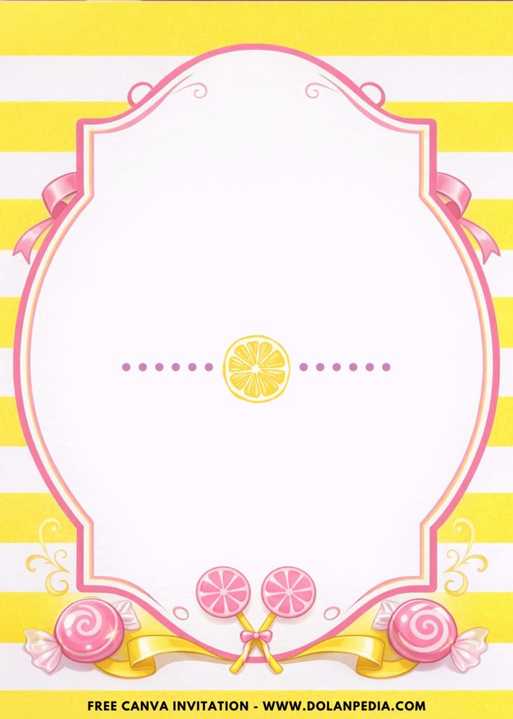 Free and Editable Cute Lemonade Party Invitation Templates Made in Canva. Customize Online for free