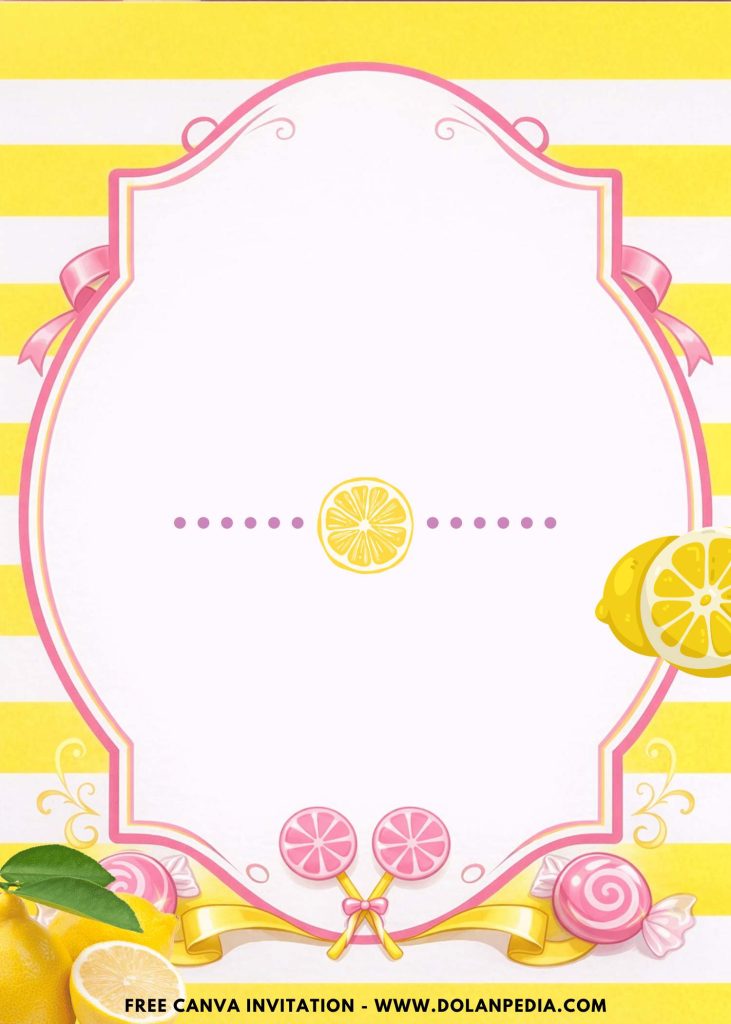 Free and Editable Adorable Lemonade Party Invitation Templates Made in Canva. Customize Online for free