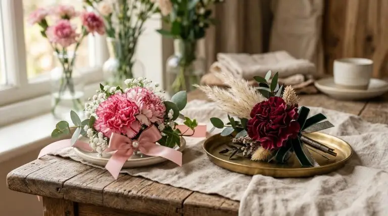 carnation wedding bouquet