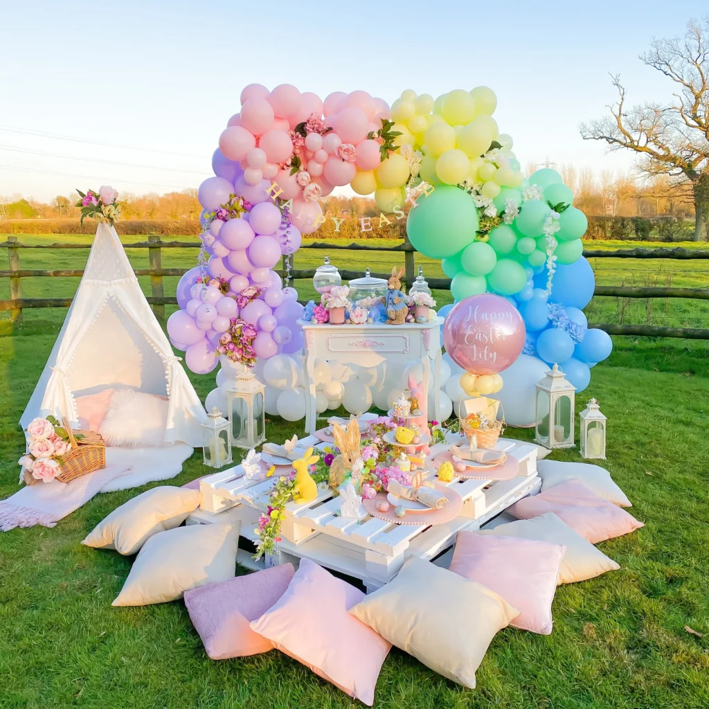 backyard picnic easter egg party