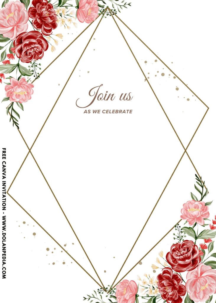 Free and Editable Vintage Rose Garden First Birthday Invitation Templates Made in Canva. Customize Online for free