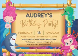 Free Editable PDF Splish Splash Mermaid Bash Invitation Templates free-editable-pdf-splish-splash-mermaid-bash-invitation-templates