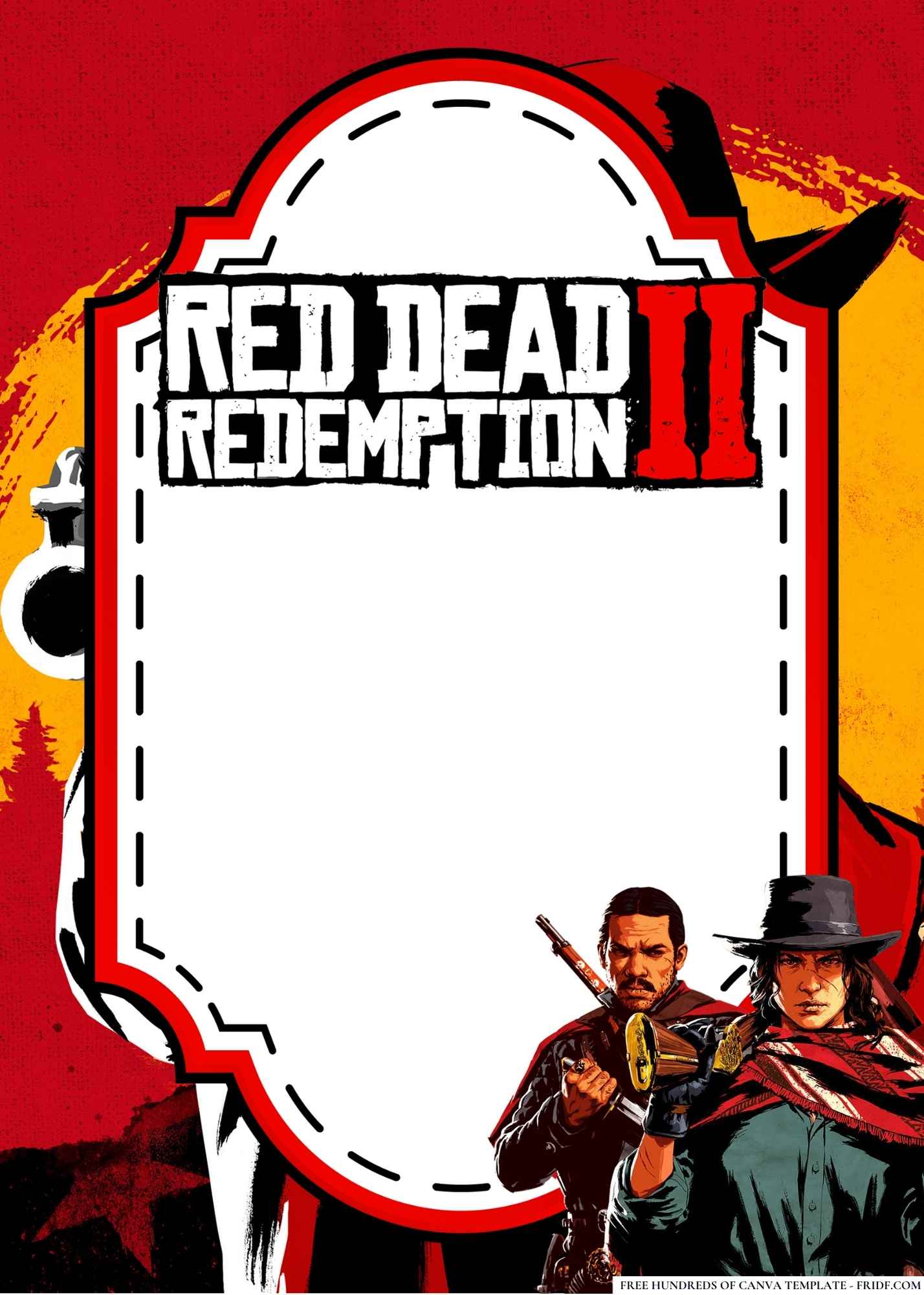 18+ Red Dead Redemption 2 Birthday Invitation Templates - fridf. free ...