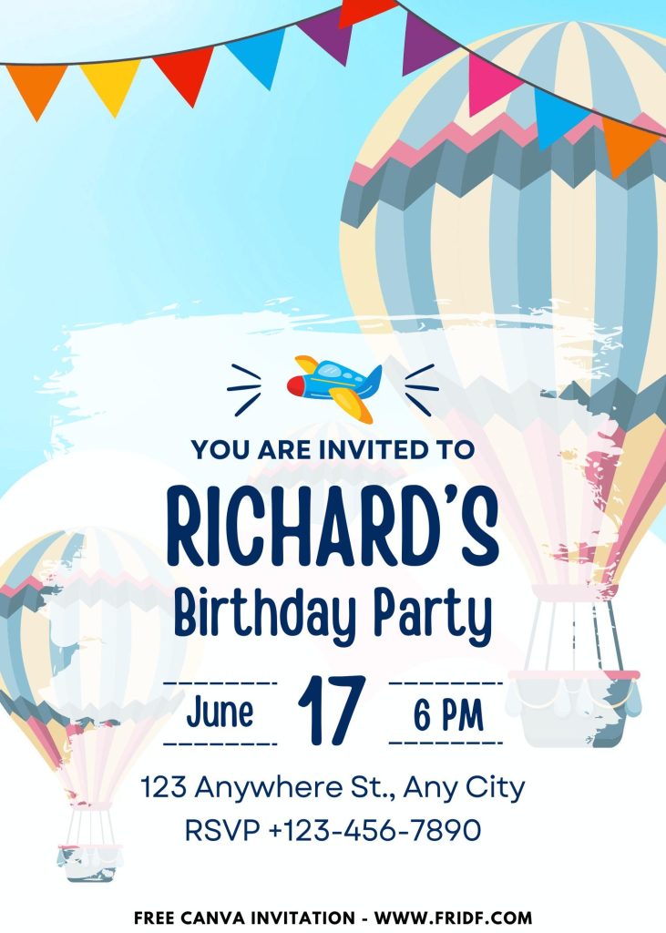 Max Air Invitations FREE Hot Air Balloon Carnival Invitation Template - fridf. free pdf ...