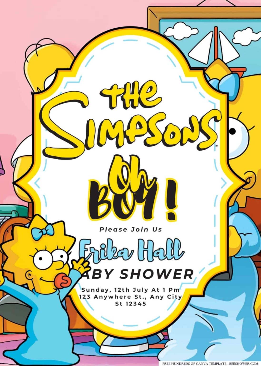 16+ Maggie Simpson Baby Shower Invitation Templates - Beeshower