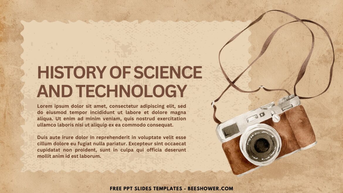 (Free Canva Template) Fun History Class PPT Slides Templates - Beeshower